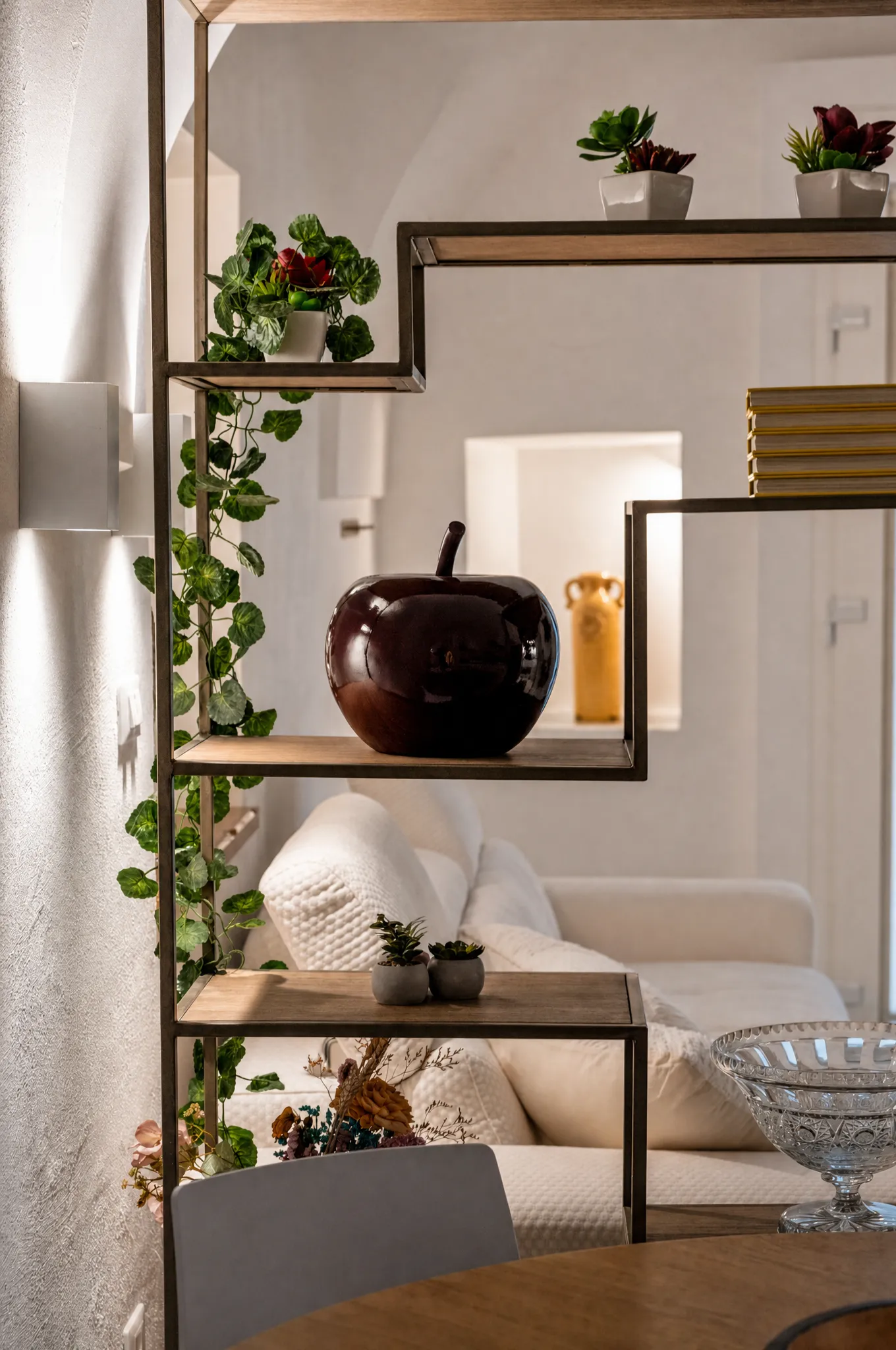 Un dettaglio decorativo nel living